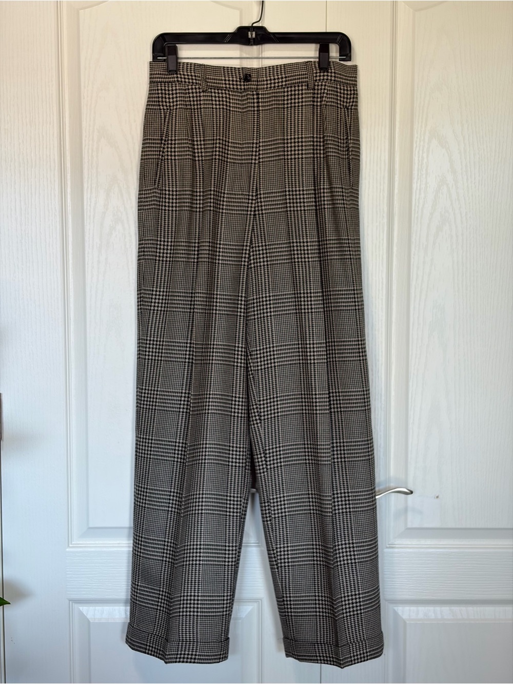 NWT Vintage Casual Corner Houndstooth Wool Slacks